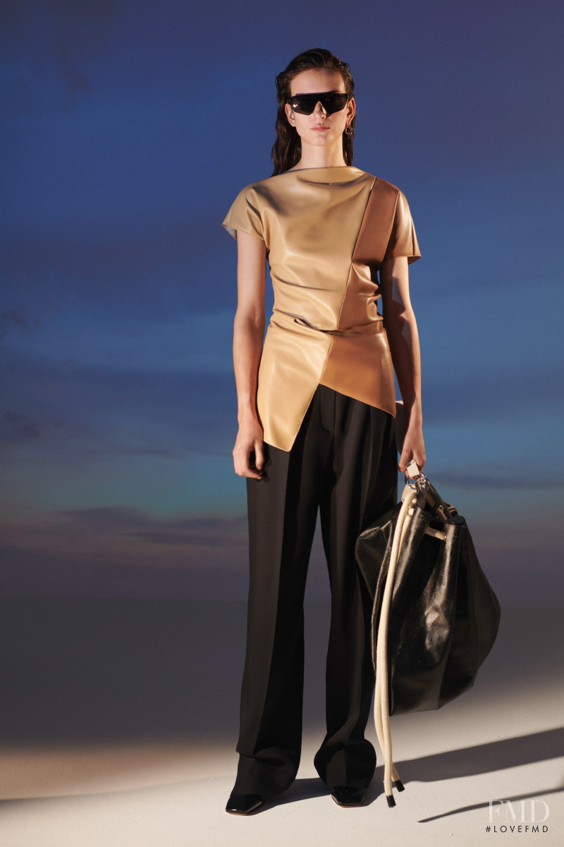 Chai Maximus featured in  the Sportmax lookbook for Resort 2021