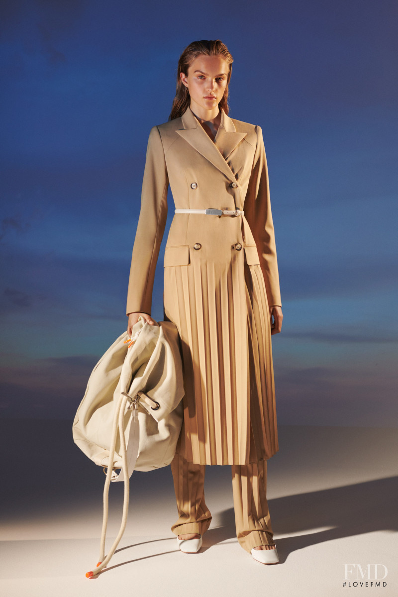 Josefine Lynderup featured in  the Sportmax lookbook for Resort 2021