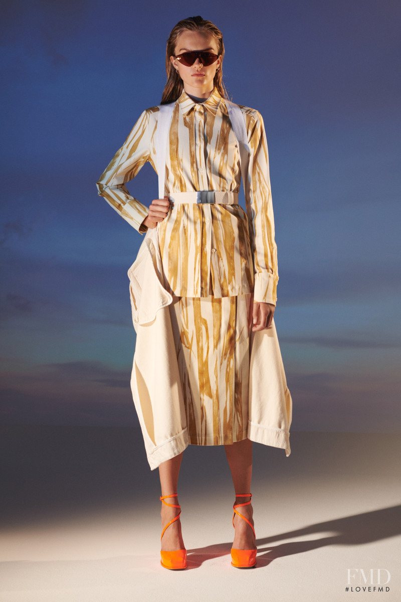 Josefine Lynderup featured in  the Sportmax lookbook for Resort 2021