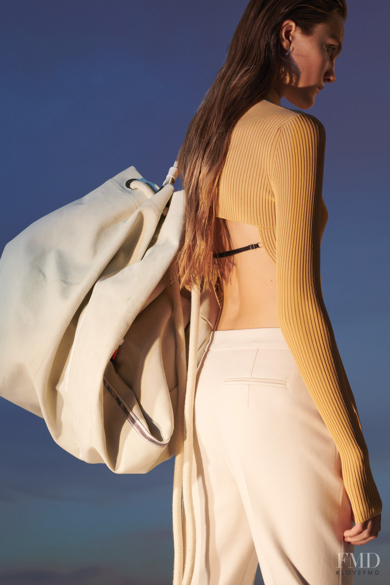 Josefine Lynderup featured in  the Sportmax lookbook for Resort 2021