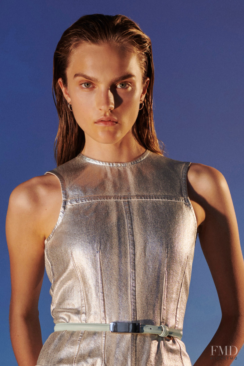 Josefine Lynderup featured in  the Sportmax lookbook for Resort 2021