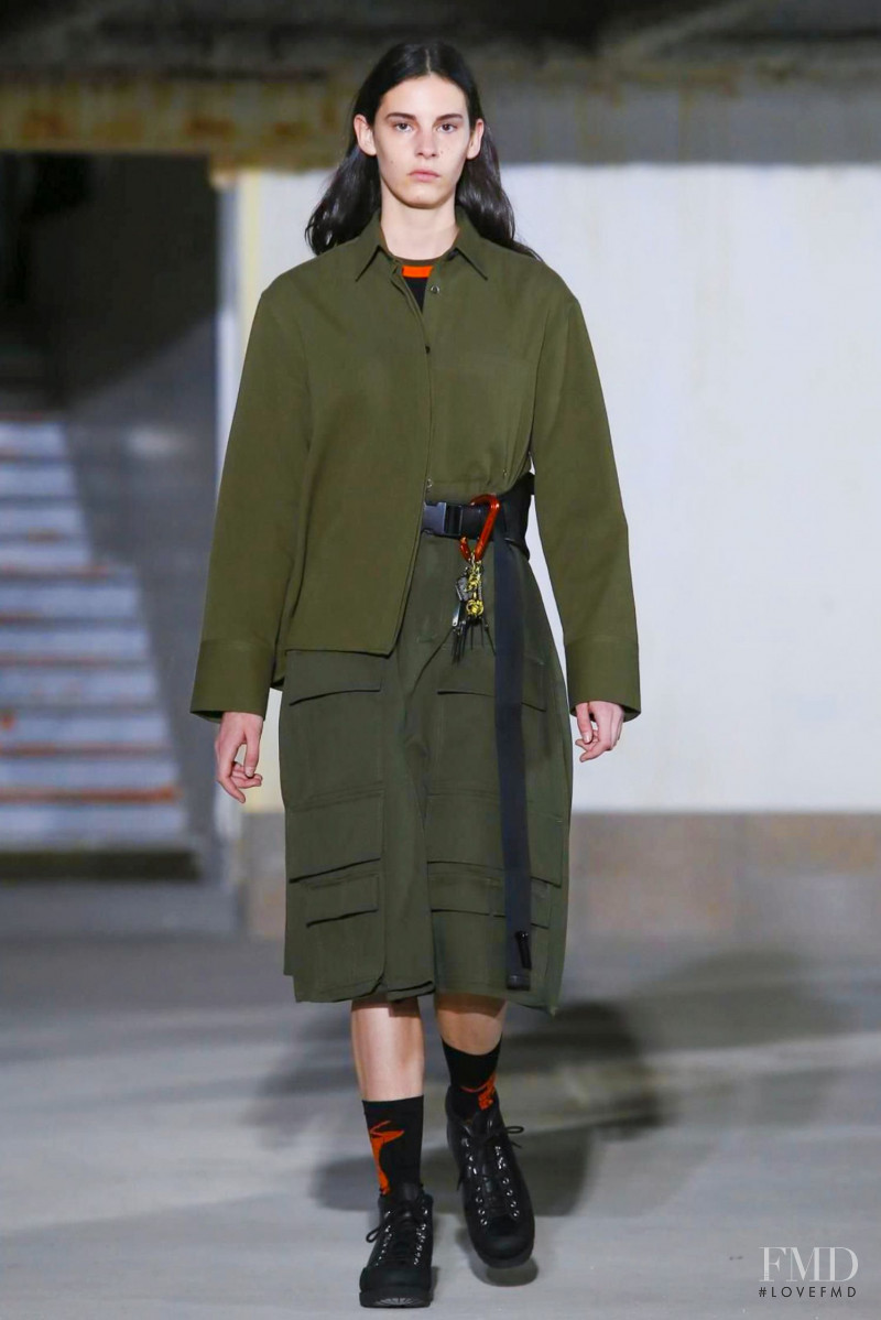 Cyrielle Lalande featured in  the Etudes fashion show for Autumn/Winter 2018