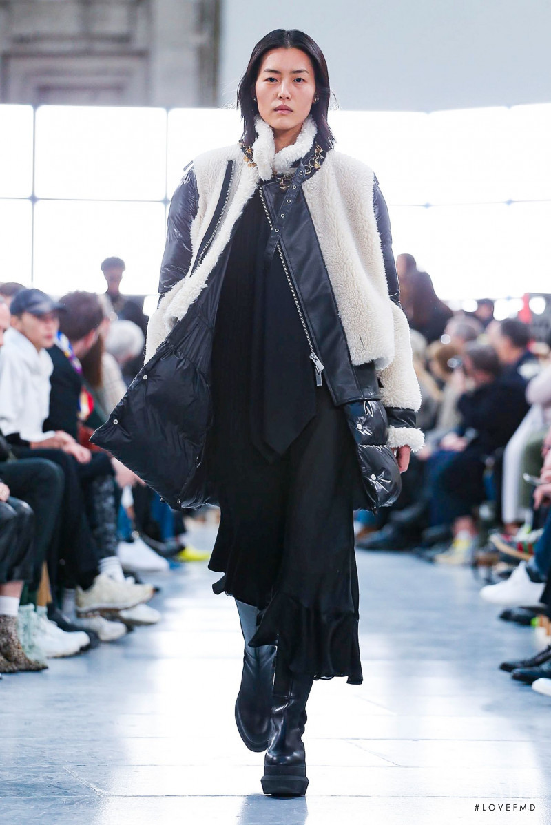 Liu Wen featured in  the Sacai fashion show for Autumn/Winter 2020