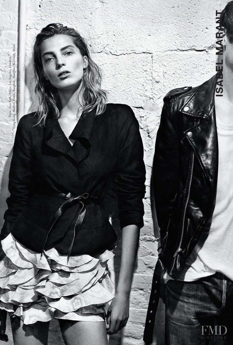 Daria Werbowy featured in  the Isabel Marant advertisement for Spring/Summer 2014