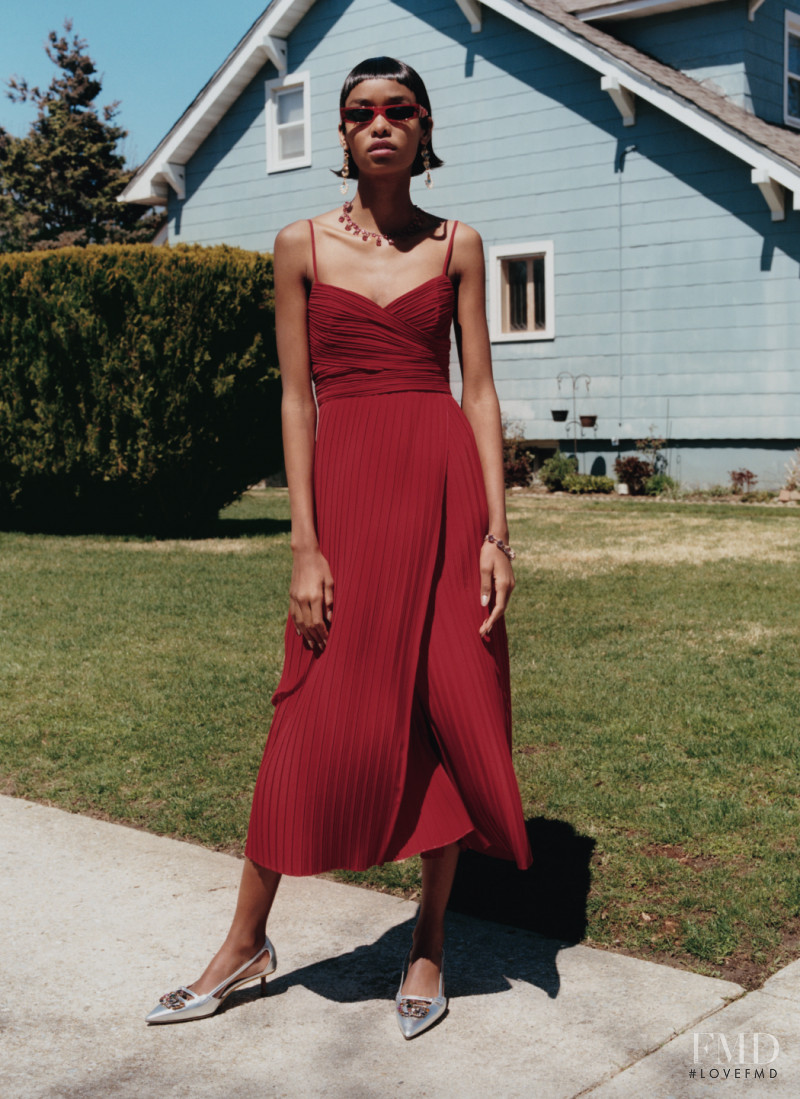 Blesnya Minher featured in  the Barneys New York lookbook for Pre-Fall 2018