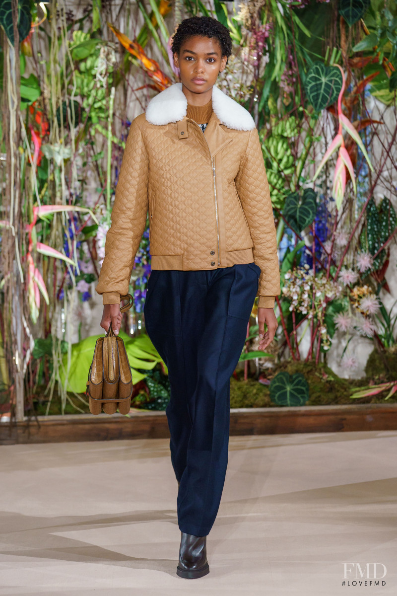 Blesnya Minher featured in  the Hermès fashion show for Pre-Fall 2019