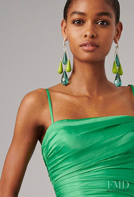 Blesnya Minher featured in  the Ralph Lauren Black Label lookbook for Pre-Spring 2020