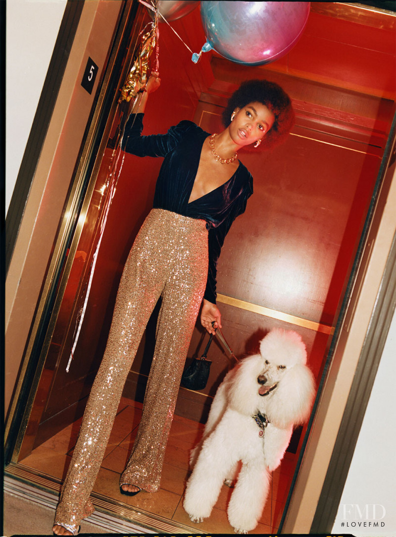 Blesnya Minher featured in  the Zara Sunset Party lookbook for Winter 2019