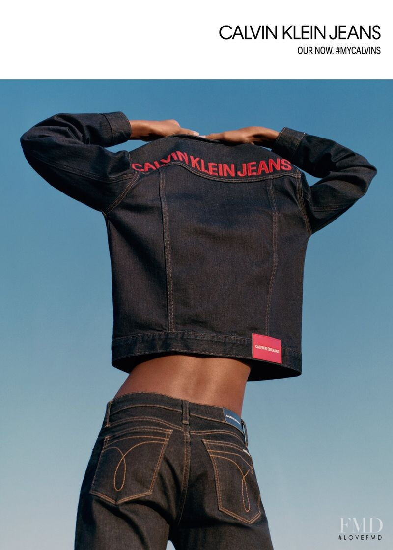 Blesnya Minher featured in  the Calvin Klein Jeans advertisement for Spring/Summer 2019