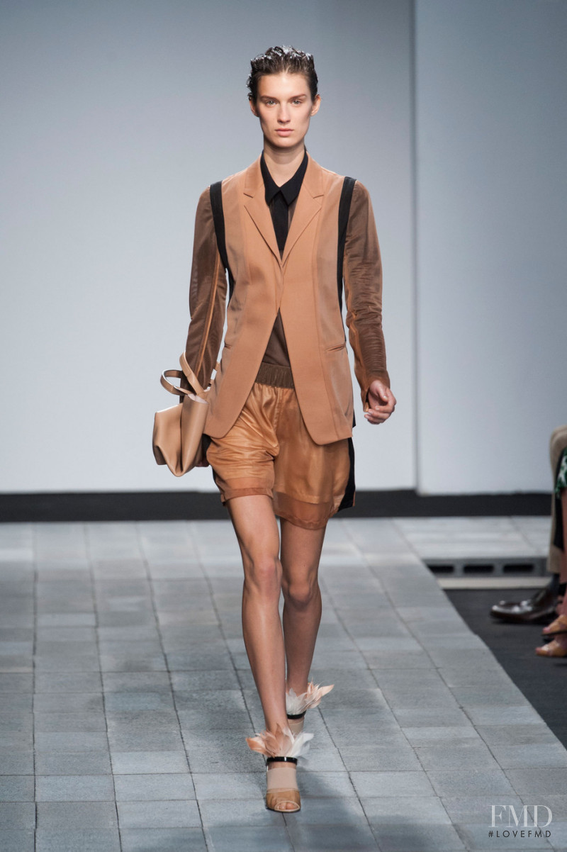 Marte Mei van Haaster featured in  the Reed Krakoff fashion show for Spring/Summer 2013