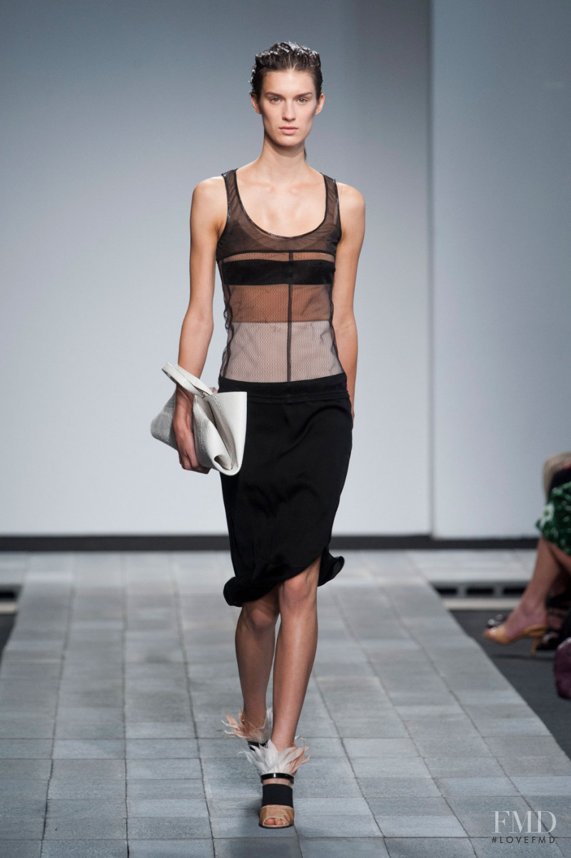 Marte Mei van Haaster featured in  the Reed Krakoff fashion show for Spring/Summer 2013