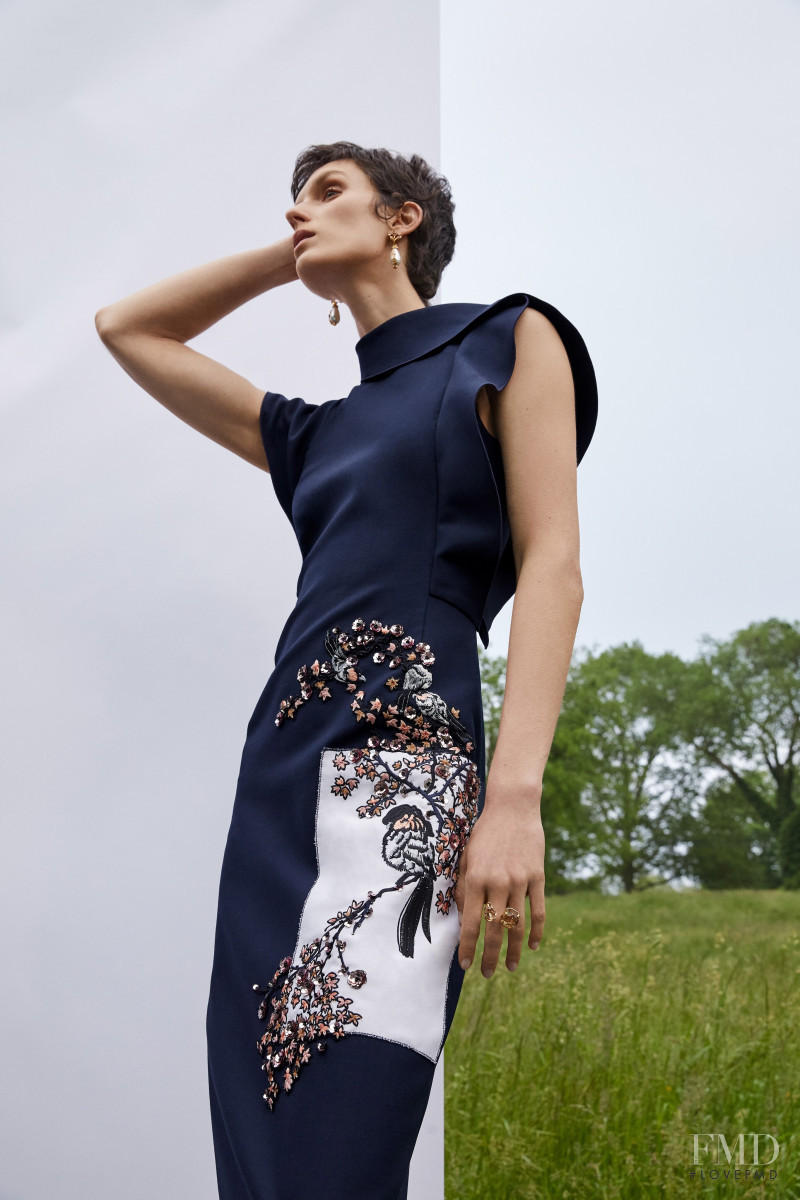 Marte Mei van Haaster featured in  the Oscar de la Renta lookbook for Resort 2020