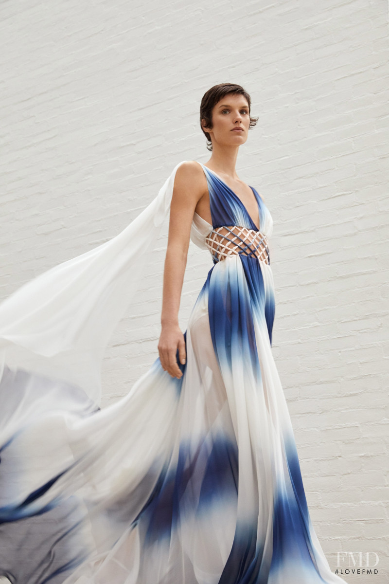 Marte Mei van Haaster featured in  the Oscar de la Renta lookbook for Resort 2020