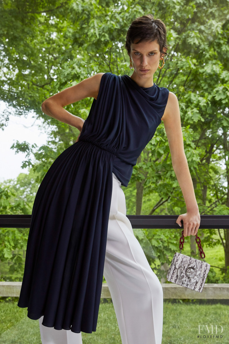 Marte Mei van Haaster featured in  the Oscar de la Renta lookbook for Resort 2020