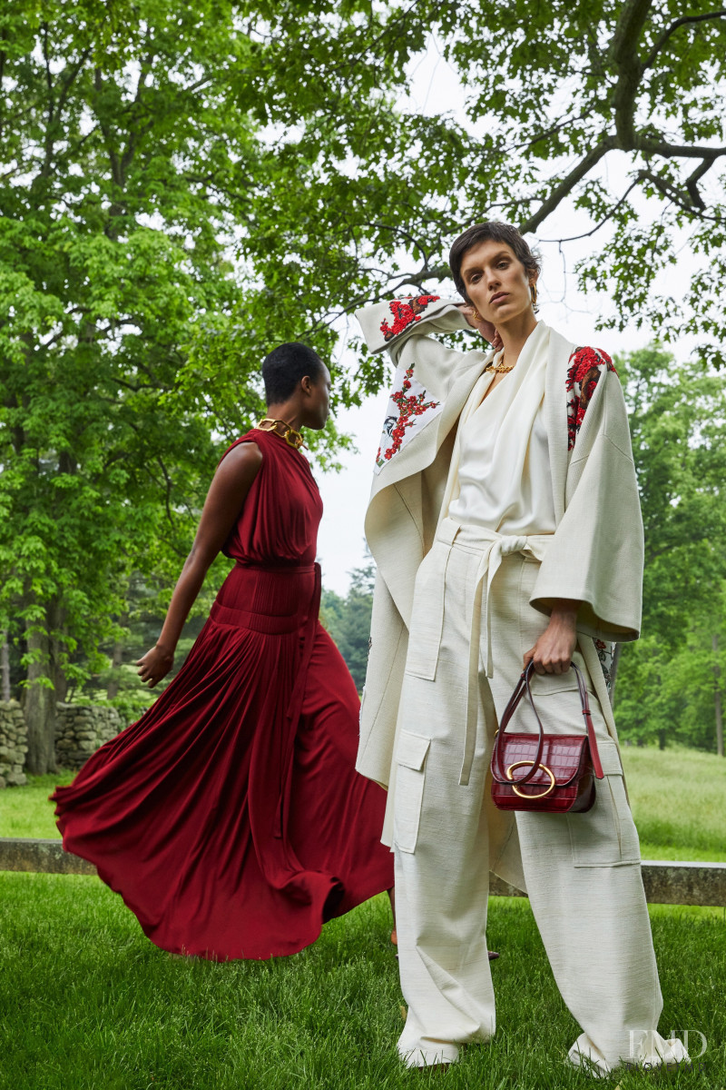 Marte Mei van Haaster featured in  the Oscar de la Renta lookbook for Resort 2020