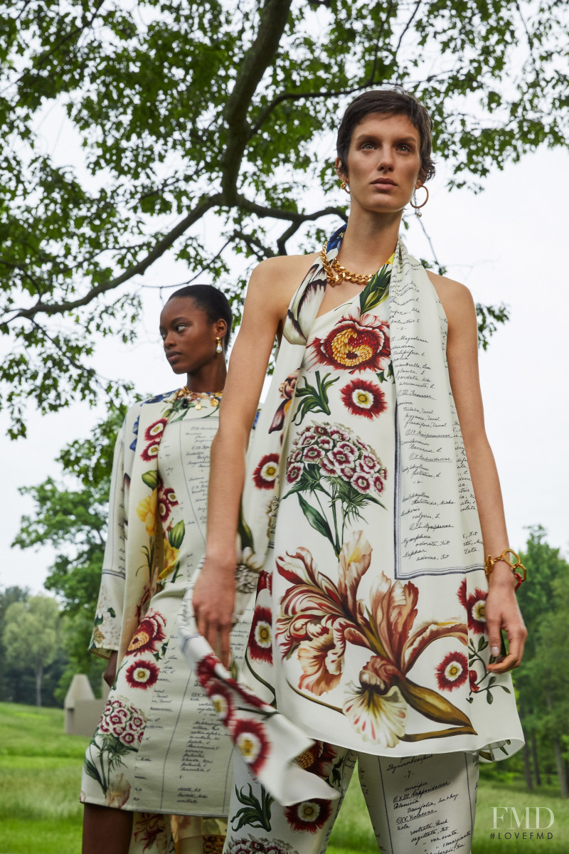 Marte Mei van Haaster featured in  the Oscar de la Renta lookbook for Resort 2020