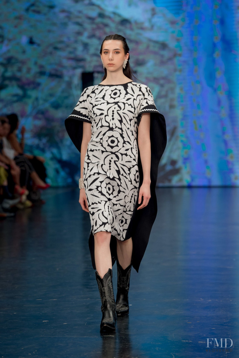 Cristina Torres featured in  the Lydia Lavin fashion show for Autumn/Winter 2019