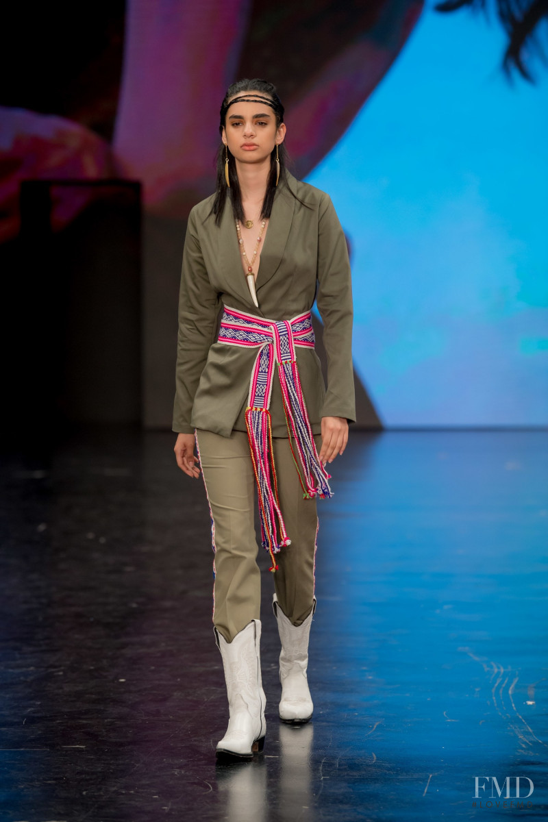 Isis Jimenez featured in  the Lydia Lavin fashion show for Autumn/Winter 2019