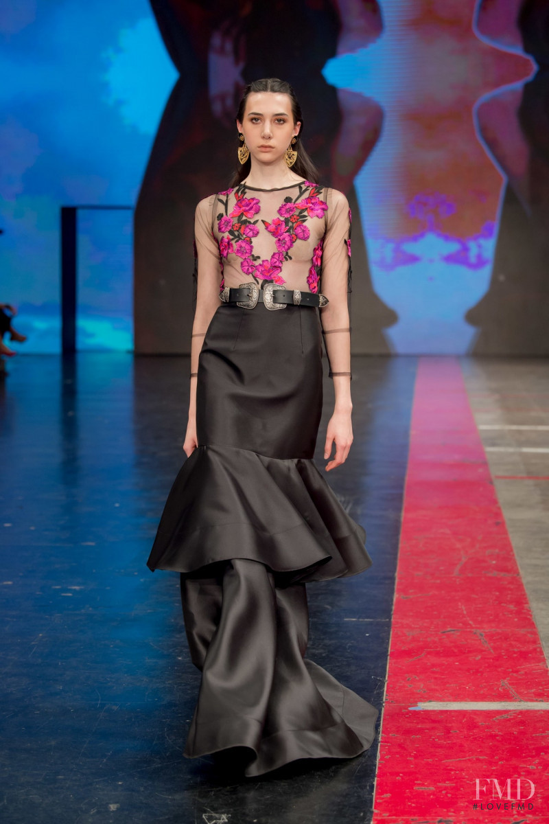 Cristina Torres featured in  the Lydia Lavin fashion show for Autumn/Winter 2019