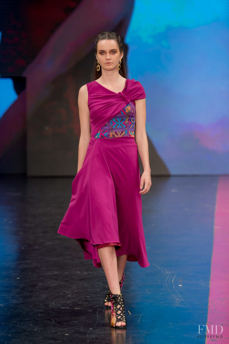 Karla Laviada featured in  the Lydia Lavin fashion show for Autumn/Winter 2019