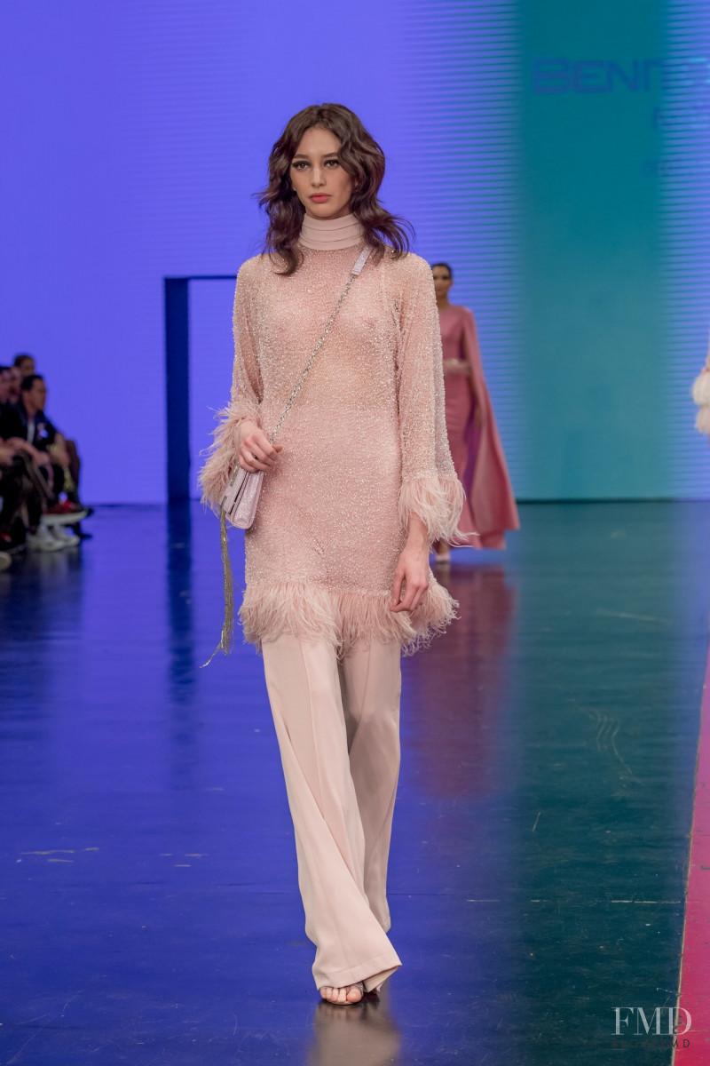 Karime Bribiesca featured in  the Benito Santos fashion show for Autumn/Winter 2019