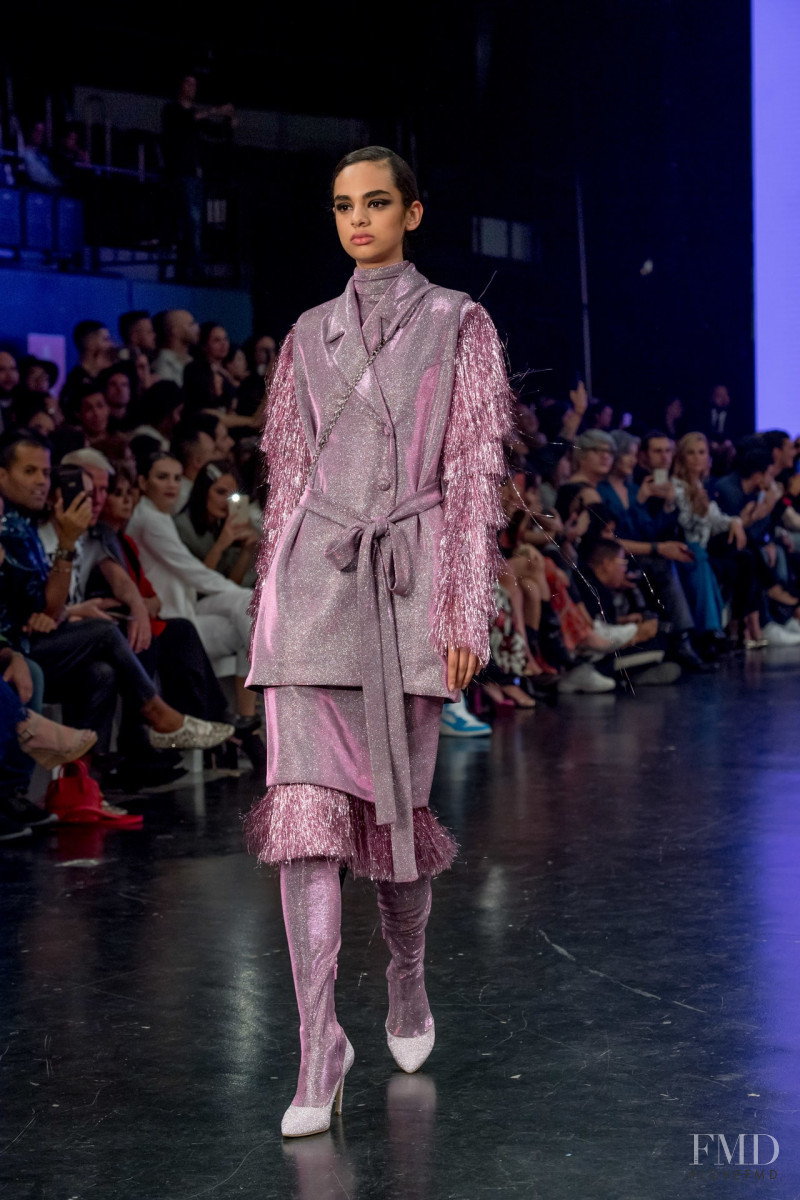 Isis Jimenez featured in  the Benito Santos fashion show for Autumn/Winter 2019