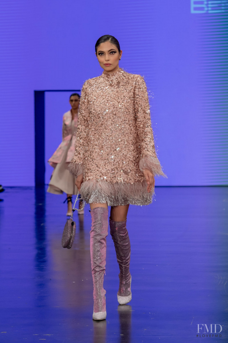 Stephania Serrano featured in  the Benito Santos fashion show for Autumn/Winter 2019