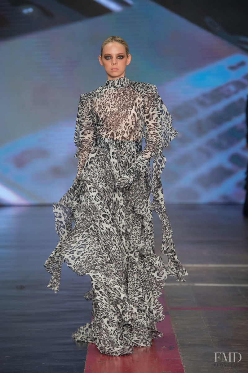 Mariana Zaragoza featured in  the Alfredo Martinez fashion show for Autumn/Winter 2019