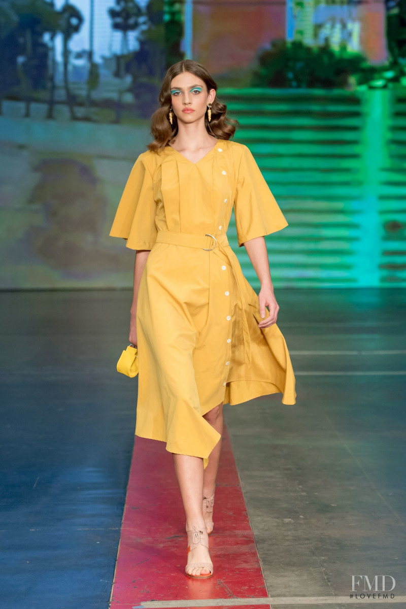 Krini Hernandez featured in  the Armando Takeda fashion show for Autumn/Winter 2019