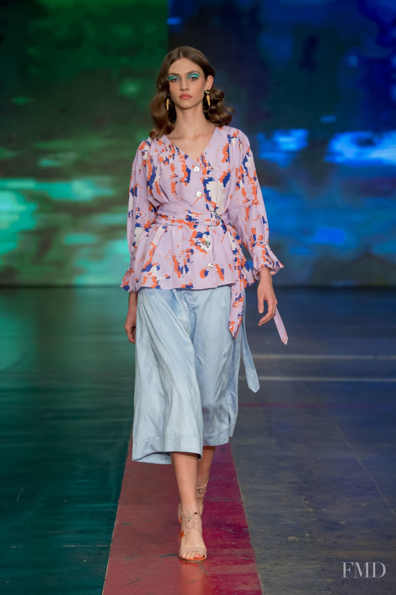 Krini Hernandez featured in  the Armando Takeda fashion show for Autumn/Winter 2019