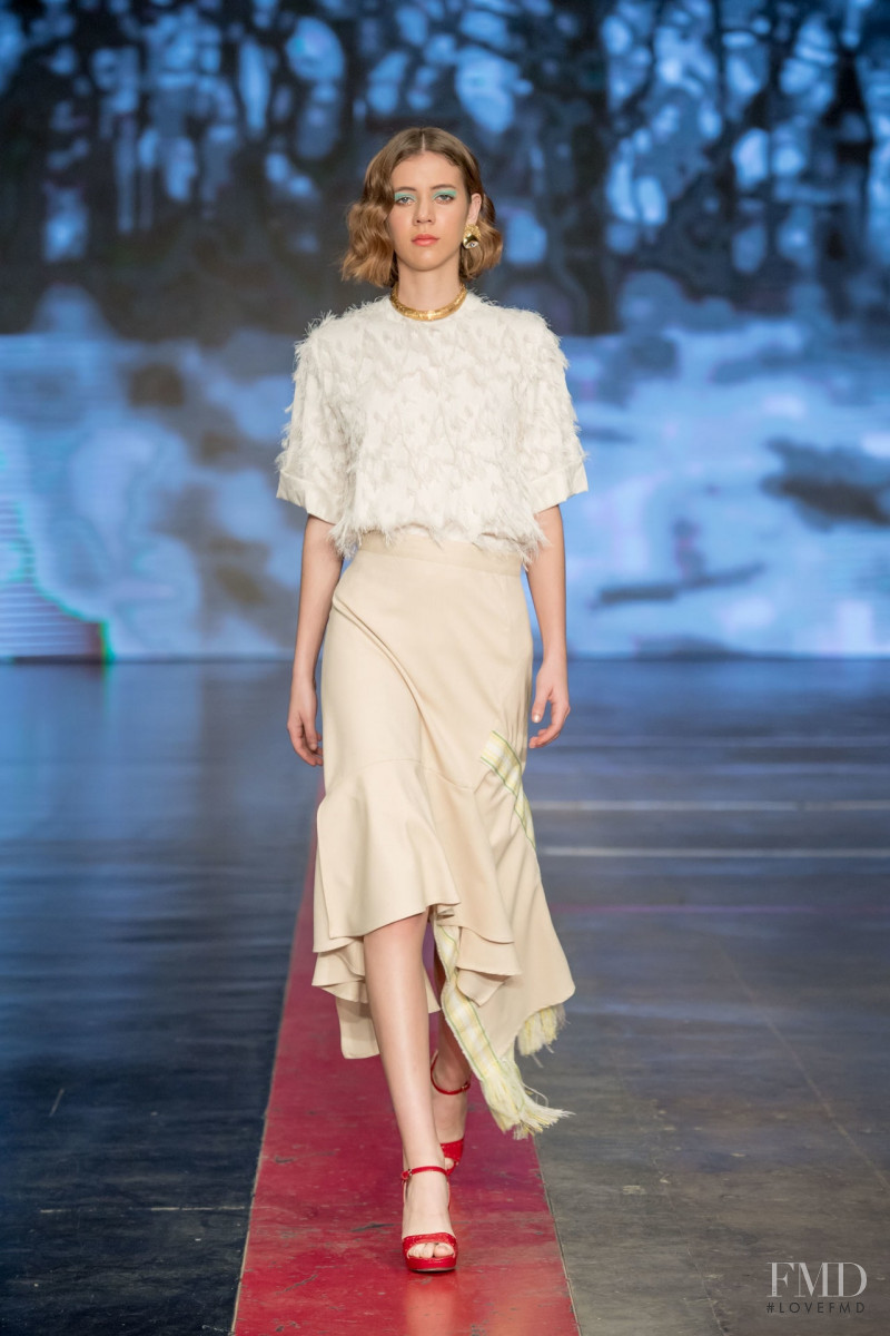 Sarah Cano featured in  the Armando Takeda fashion show for Autumn/Winter 2019
