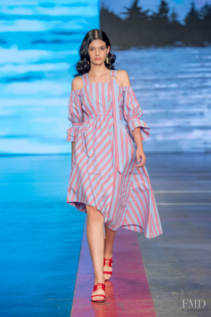 Estefania Sayavedra featured in  the Armando Takeda fashion show for Autumn/Winter 2019