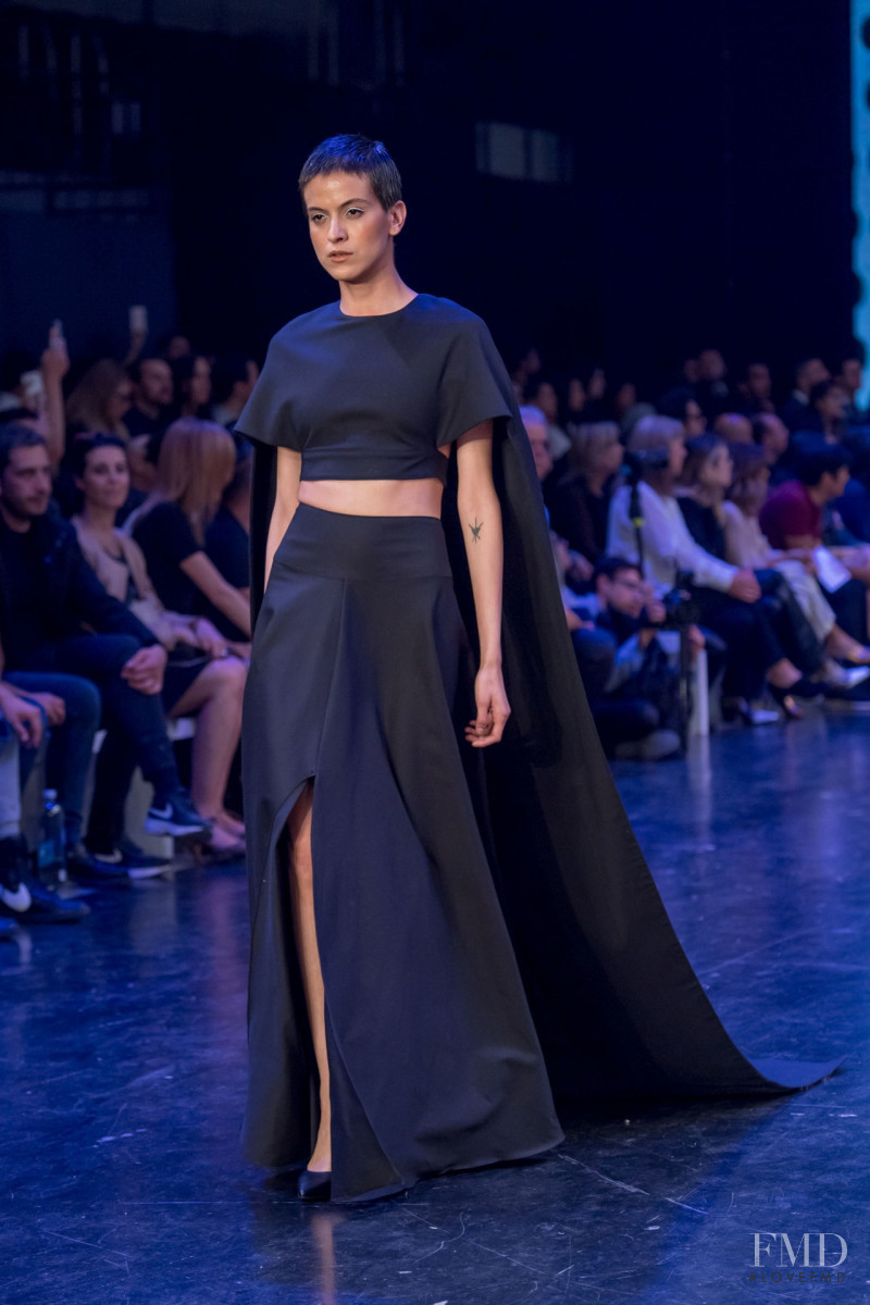 Nora Morales featured in  the Lorena Saravia fashion show for Autumn/Winter 2019