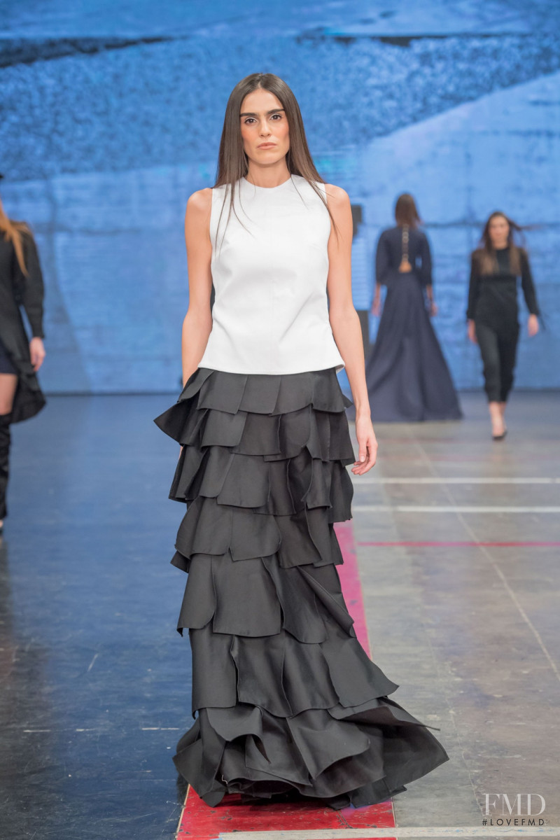 Alejandra Infante featured in  the Lorena Saravia fashion show for Autumn/Winter 2019