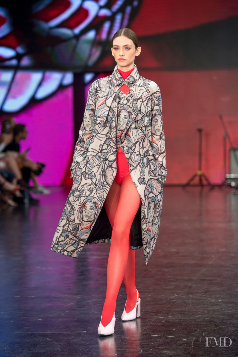 Krini Hernandez featured in  the Alexia Ulibarri fashion show for Autumn/Winter 2019