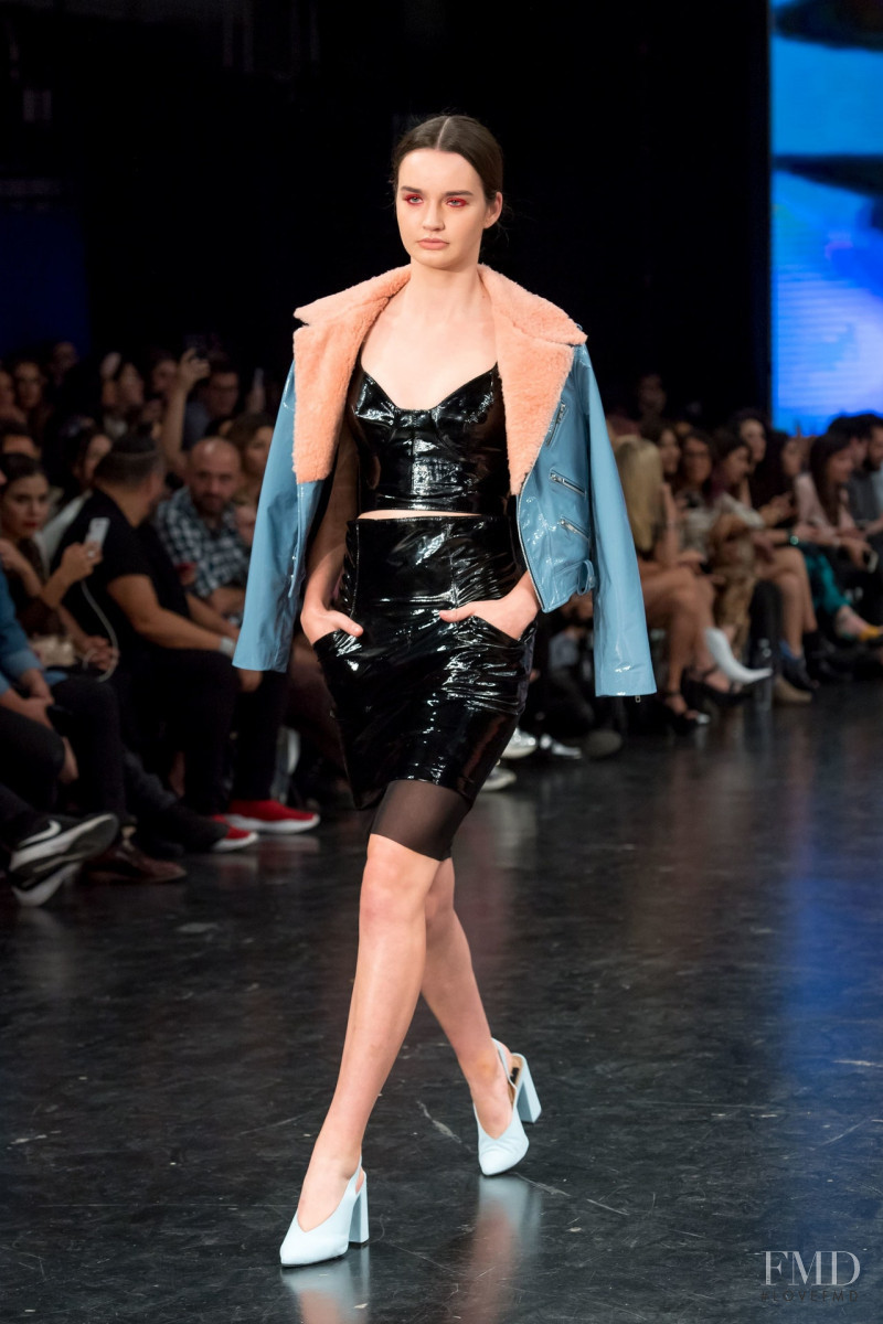 Karla Laviada featured in  the Alexia Ulibarri fashion show for Autumn/Winter 2019