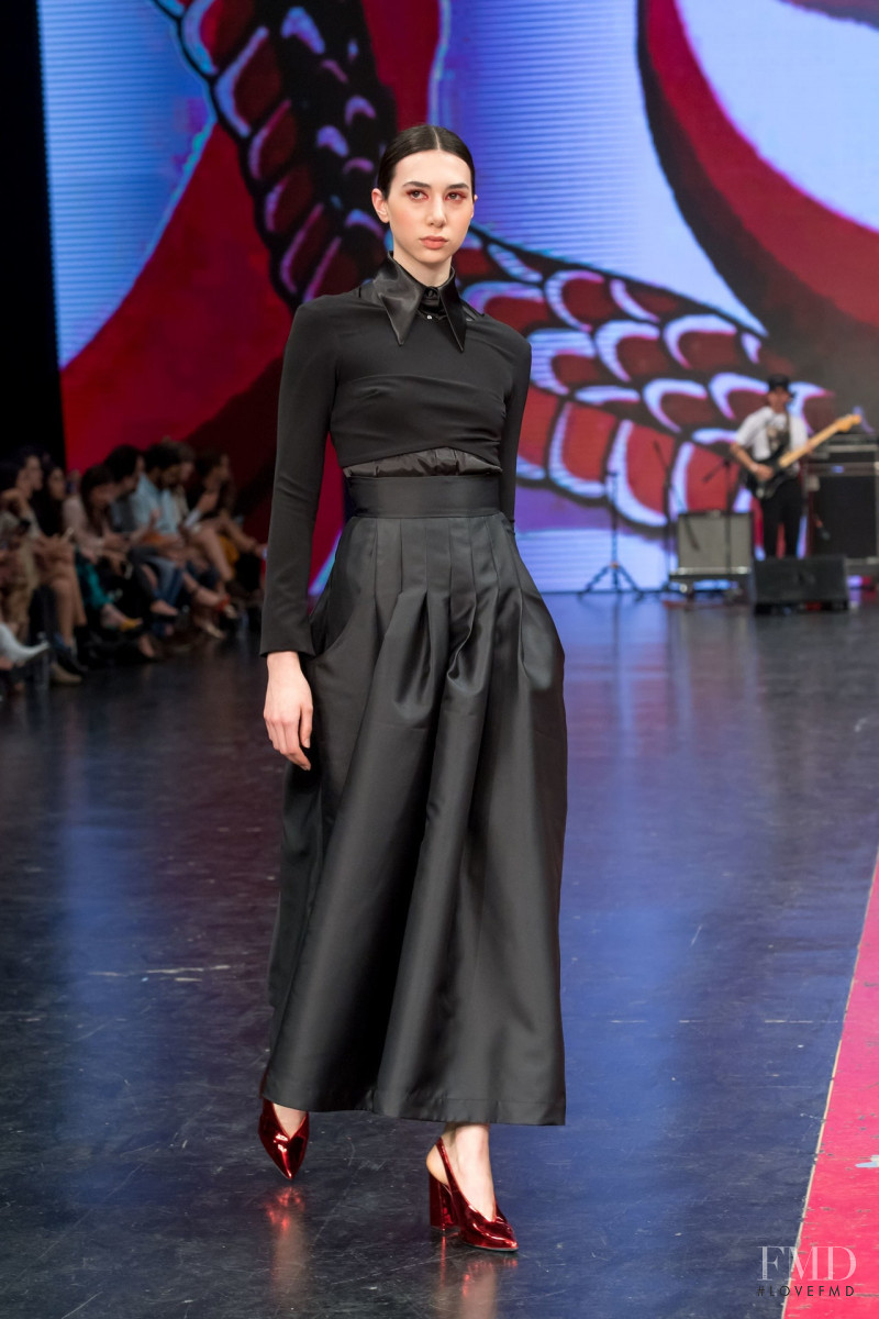 Cristina Torres featured in  the Alexia Ulibarri fashion show for Autumn/Winter 2019
