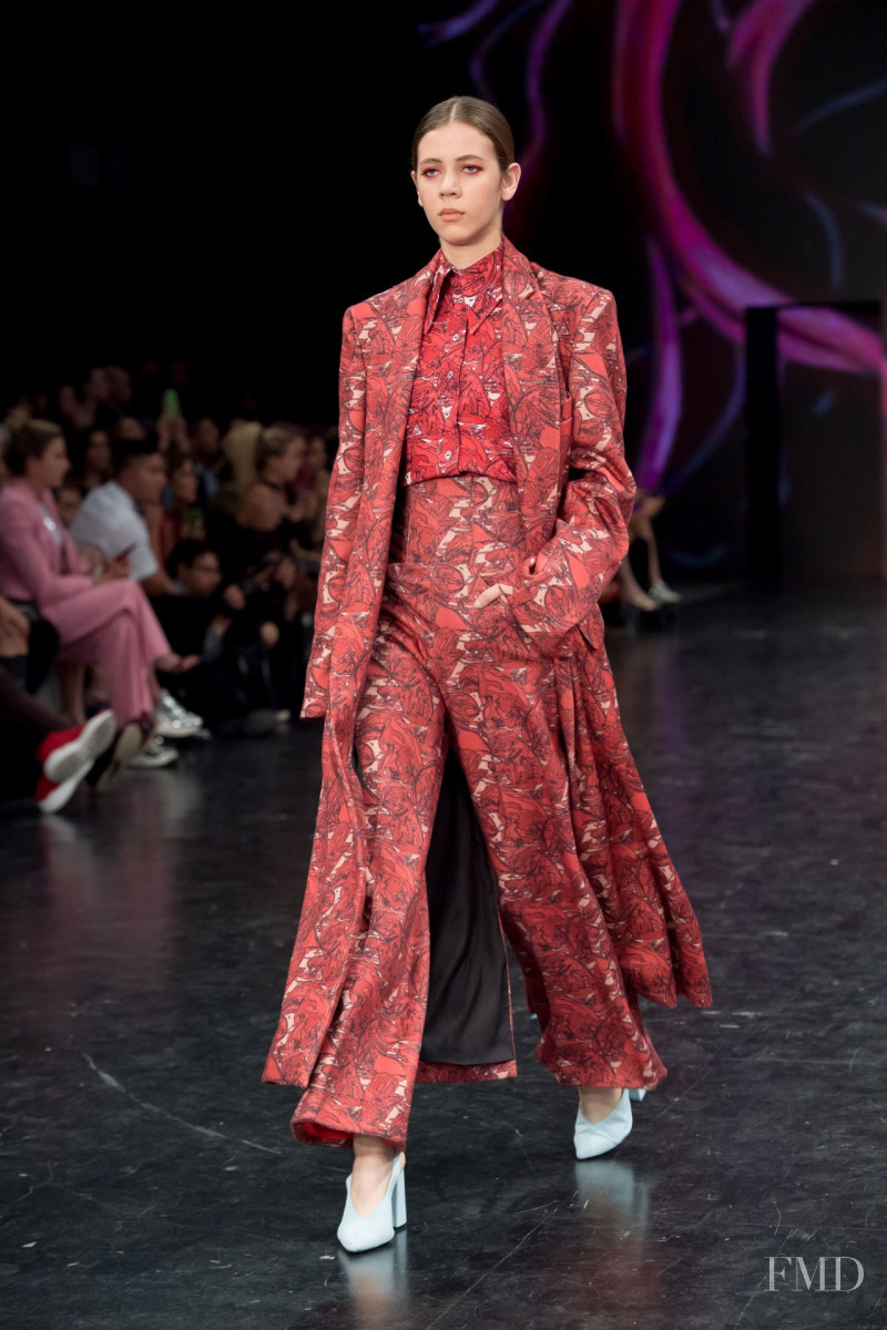 Sarah Cano featured in  the Alexia Ulibarri fashion show for Autumn/Winter 2019