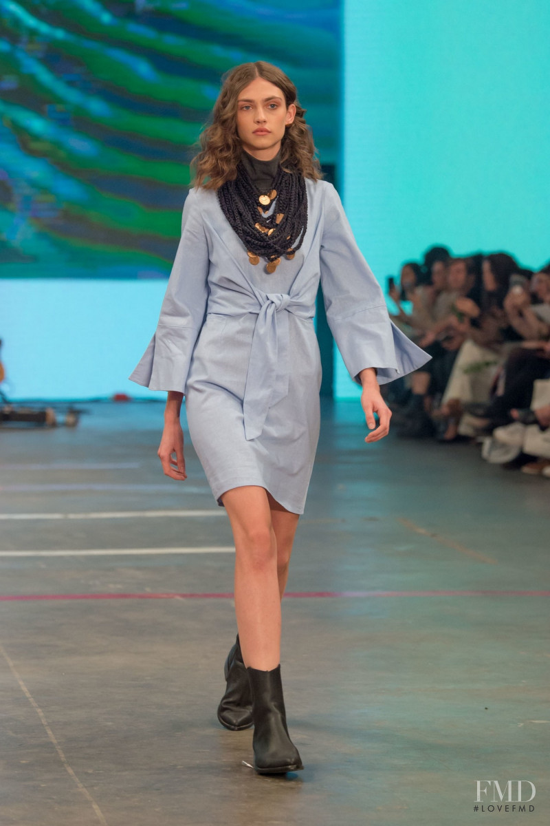 Krini Hernandez featured in  the Colectivo Diseño Mexicano fashion show for Autumn/Winter 2019
