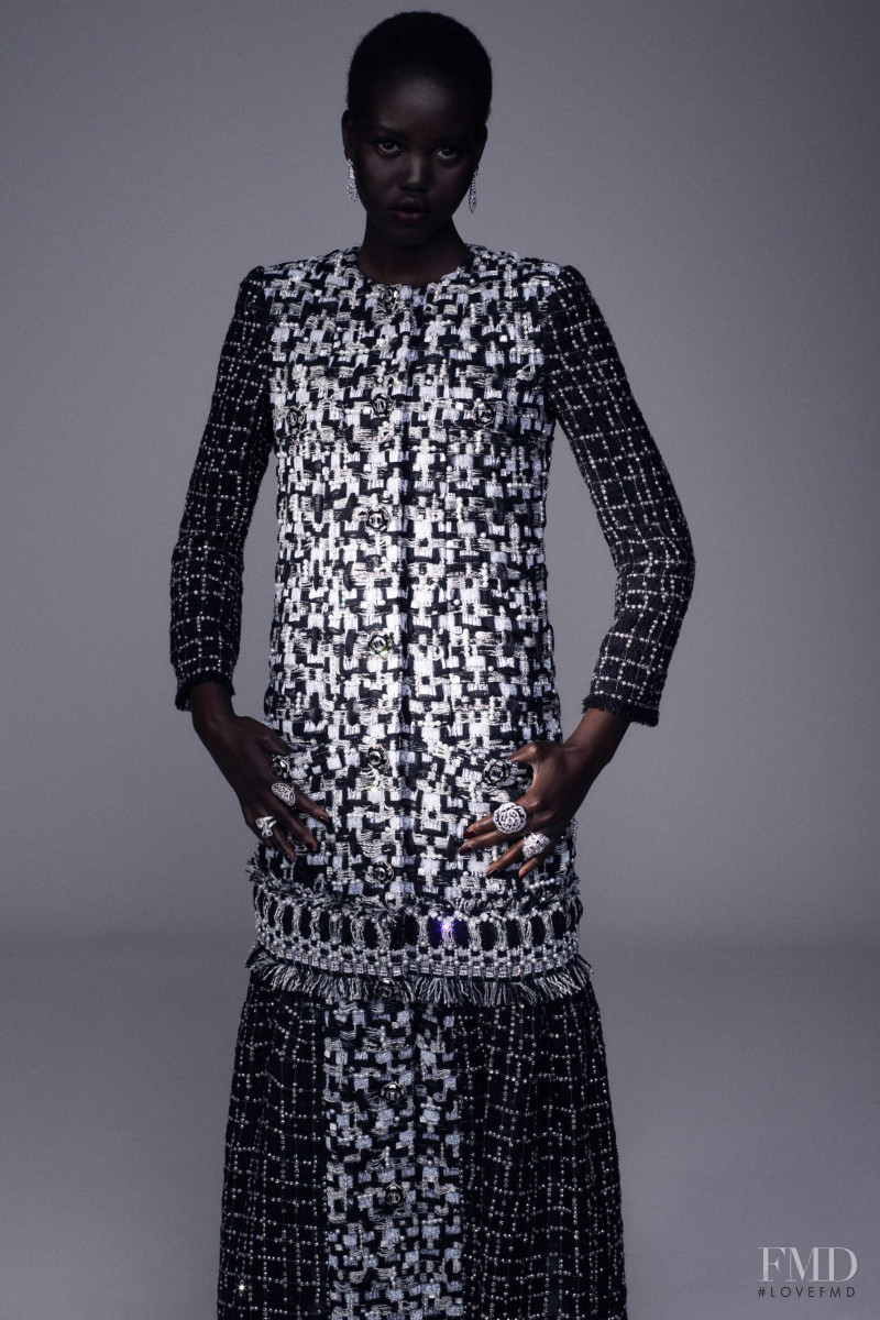 Adut Akech Bior featured in  the Chanel Haute Couture Haute Couture Collection lookbook for Autumn/Winter 2020