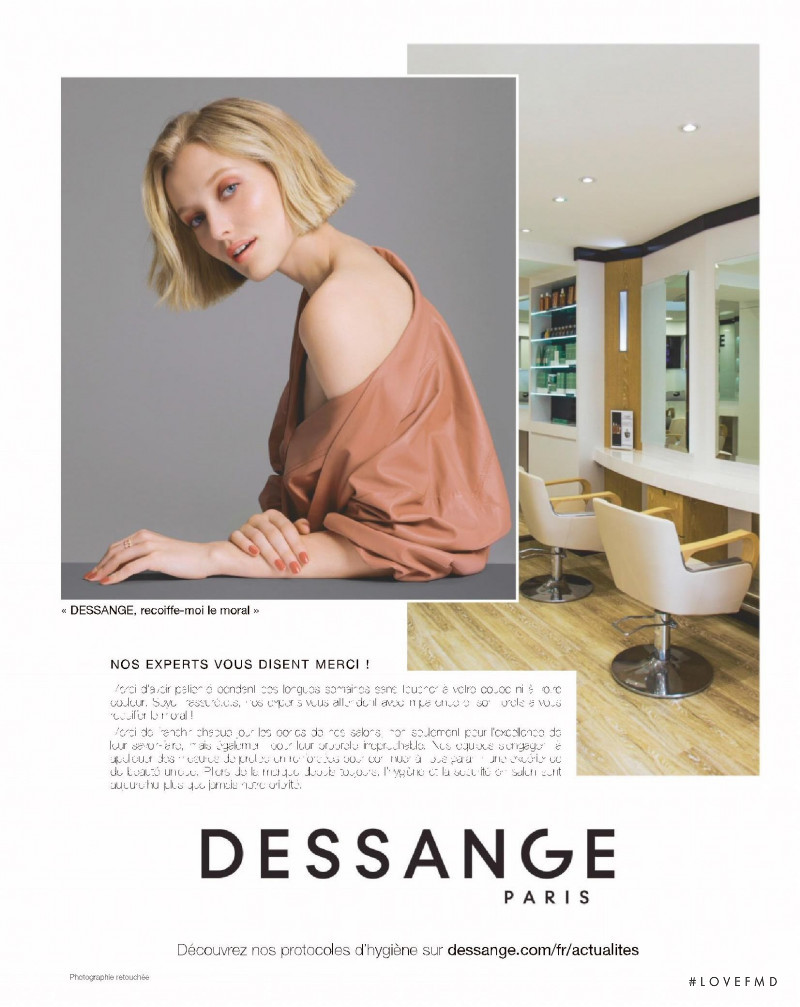 Dessange advertisement for Spring/Summer 2020