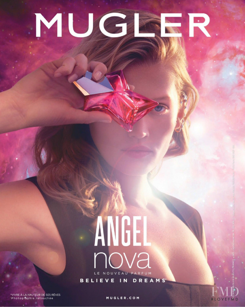 Toni Garrn featured in  the Mugler Fragrance Angel Nova Parfum advertisement for Summer 2020