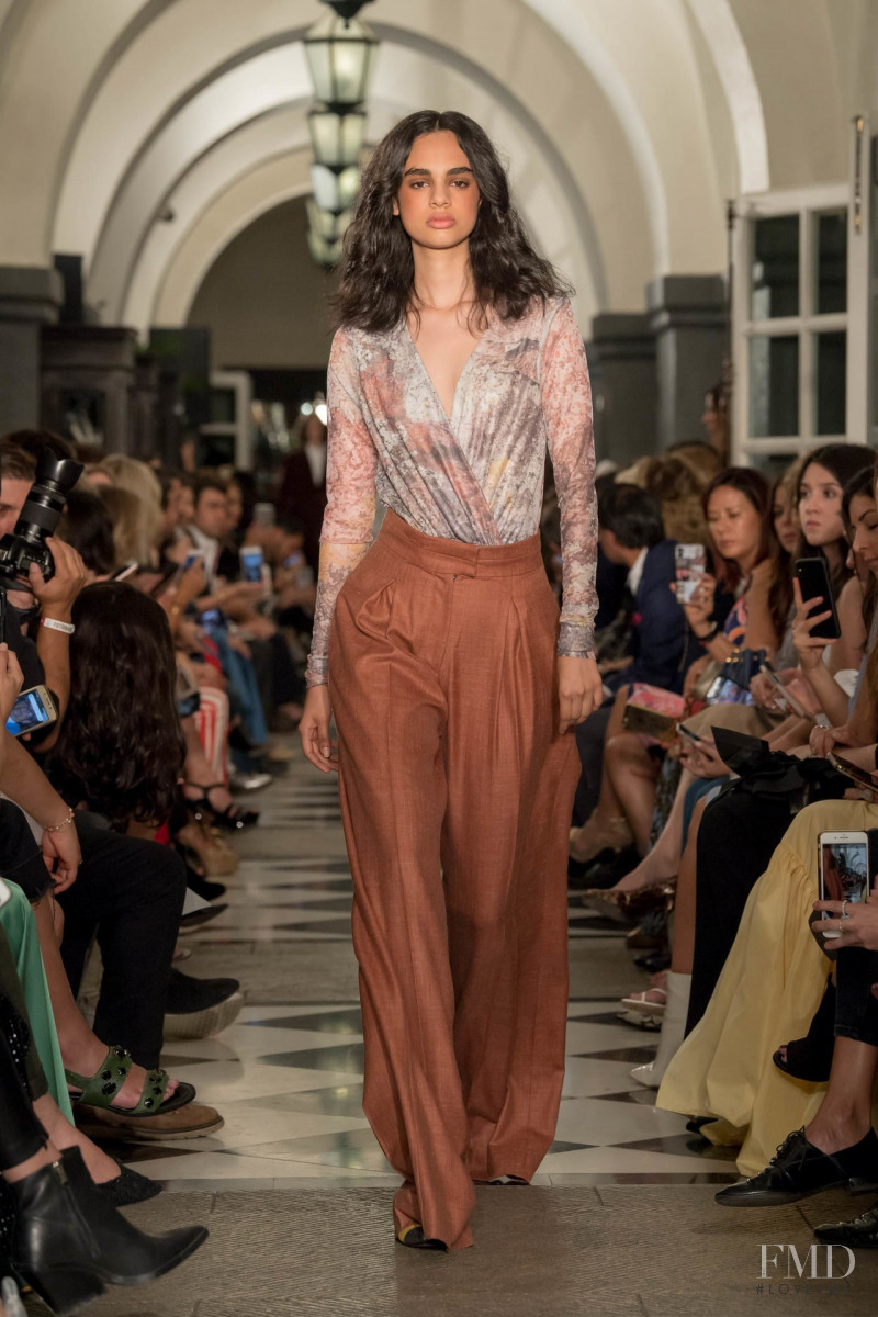 Isis Jimenez featured in  the Sandra Weil fashion show for Autumn/Winter 2019