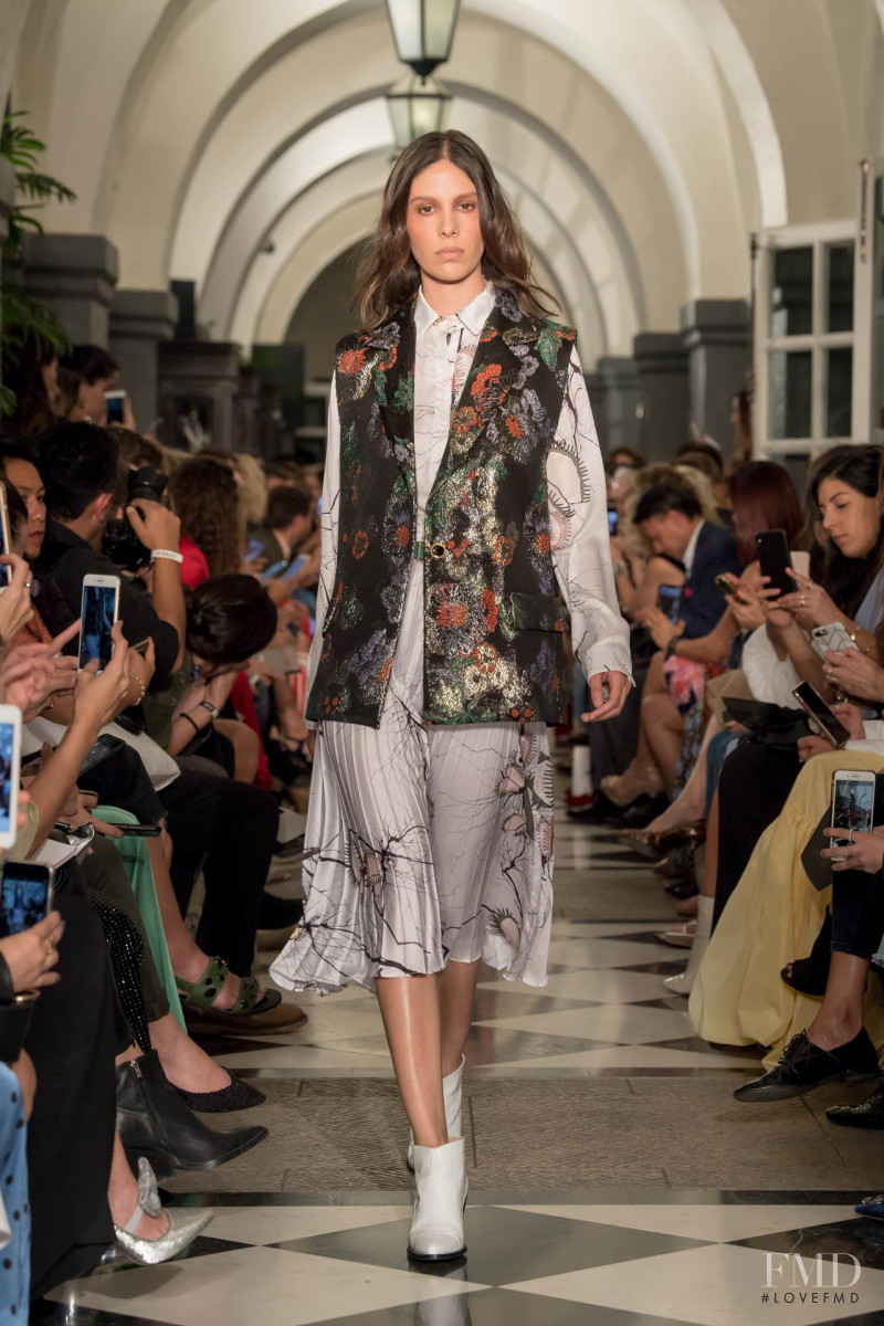 Iliana Ruiz featured in  the Sandra Weil fashion show for Autumn/Winter 2019