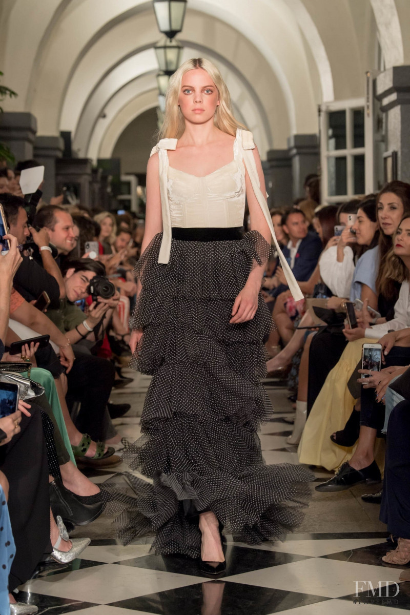 Mariana Zaragoza featured in  the Sandra Weil fashion show for Autumn/Winter 2019