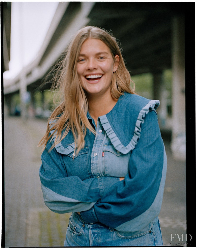 Christine Sofie Johansen featured in  the Levi’s Ganni x Levi\'s Love Letter Collection advertisement for Summer 2020