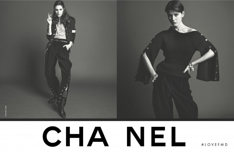 Vittoria Ceretti featured in  the Chanel advertisement for Autumn/Winter 2020
