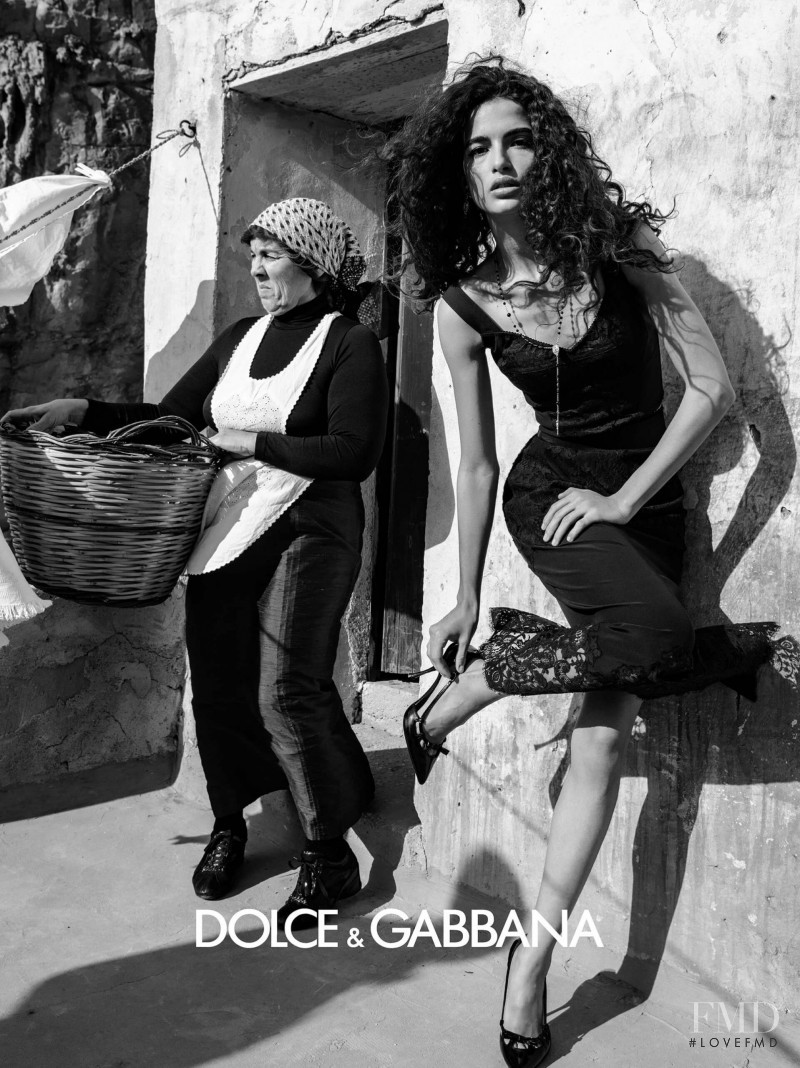Chiara Scelsi featured in  the Dolce & Gabbana advertisement for Autumn/Winter 2020