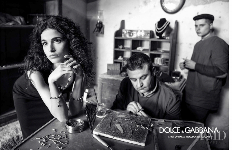 Chiara Scelsi featured in  the Dolce & Gabbana advertisement for Autumn/Winter 2020