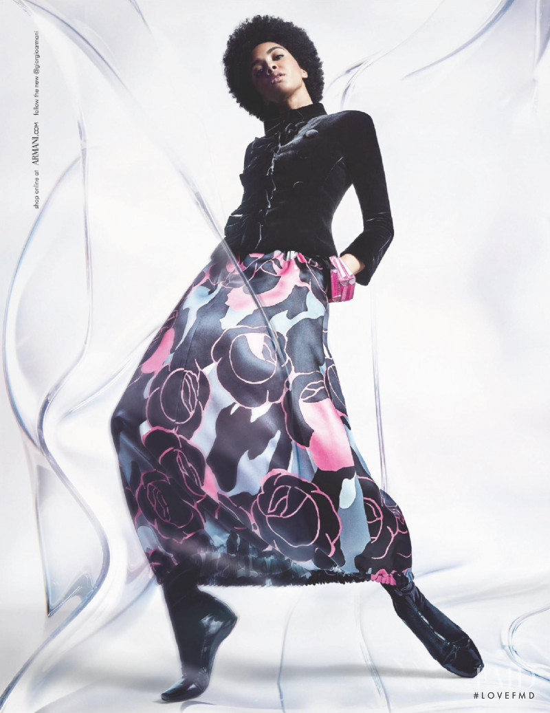 Elsa Baldaia featured in  the Giorgio Armani advertisement for Autumn/Winter 2020